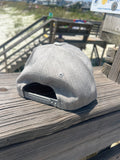 Heather Grey ShredDelish Surf Co Premium Five-Panel Curved Bill Snapback Cap