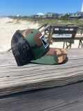 Camo ShredDelish Surf Co Retro Trucker Hat