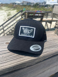 ShredDelish Surf Co Black Retro Trucker Cap