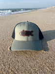 Shred Fish Leather Patch Trucker Hat