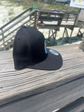 Paradise Barrel Black Flat Bill Snapback Cap
