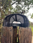 ShredDelish Hurrican Flag Black & White Foam Trucker