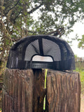 ShredDelish Hurrican Flag Black & White Foam Trucker