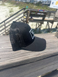 ShredDelish Surf Co Black Retro Trucker Cap