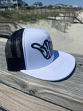 White & Black Large ShredDelish Shaka Trucker Hat