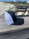 Black & White ShredDelish Surf Co Retro Trucker Hat
