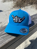 Turquoise & White ShredDelish Shaka Retro Trucker Cap