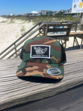 Camo ShredDelish Surf Co Retro Trucker Hat