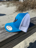 Turquoise & White ShredDelish Shaka Retro Trucker Cap