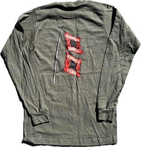 Hurricane Flags Hammock Coast Long Sleeve Shirt