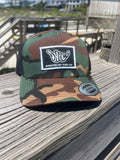 Camo ShredDelish Surf Co Retro Trucker Hat
