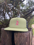 ShredDelish Hurrican Flag Olive & Black Foam Trucker