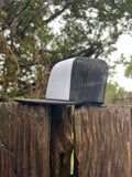 ShredDelish Hurrican Flag Black & White Foam Trucker