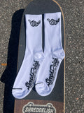White ShredDelish Shaka Crew Socks