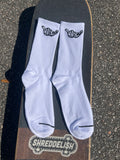 White ShredDelish Shaka Crew Socks