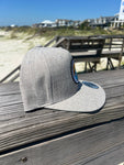 Heather Gray Paradise Barrel Flat Bill Snapback Cap