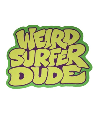 Weird Surfer Dude Sticker