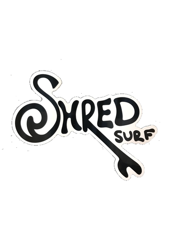 SHRED SURF SUMMER STICKER